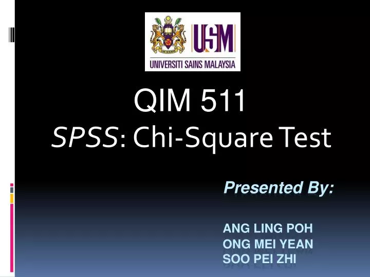 qim 511 spss chi square test