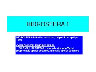 HIDROSFERA 1