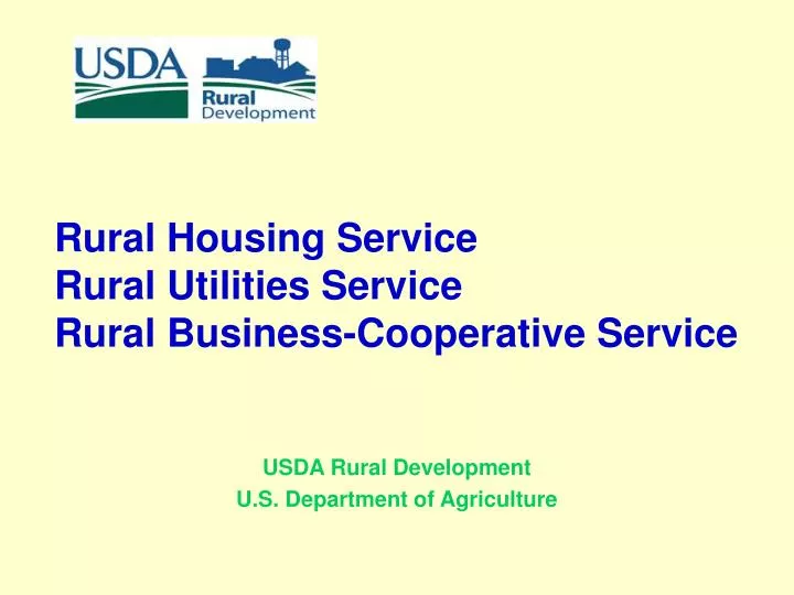 rural housing service rural utilities service rural business cooperative service