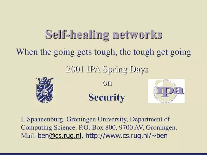 self healing networks