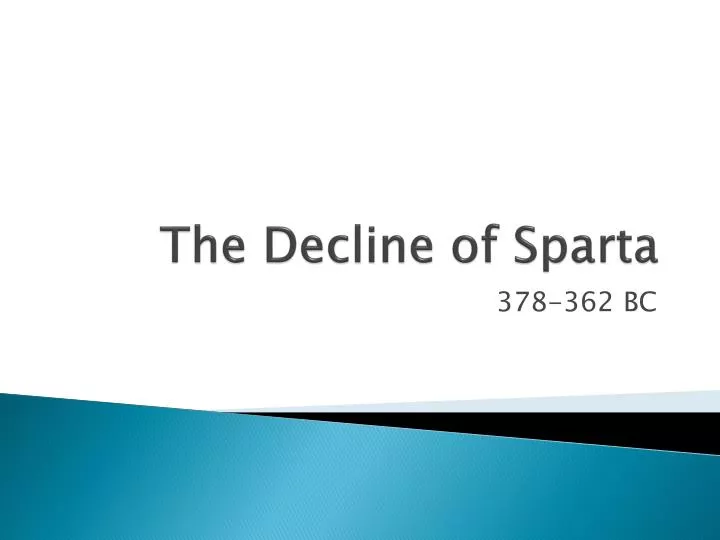 the decline of sparta