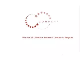 The role of Collective Research Centres in Belgium