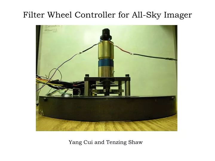 filter wheel controller for all sky imager