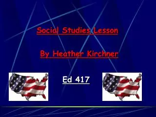 Social Studies Lesson