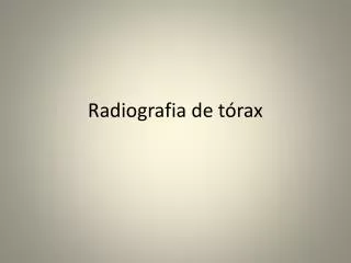 radiografia de t rax