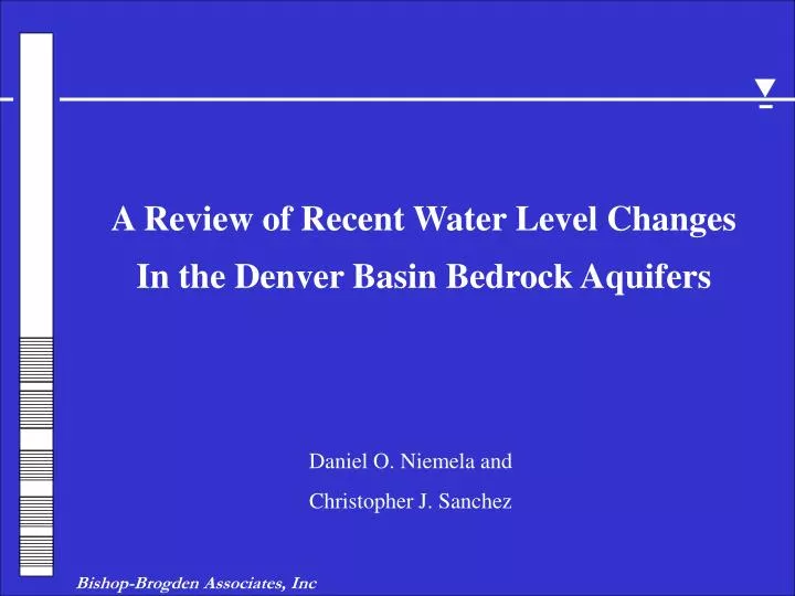 in the denver basin bedrock aquifers