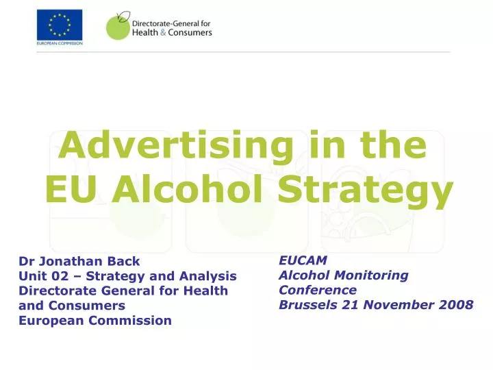 advertising in the eu alcohol strategy