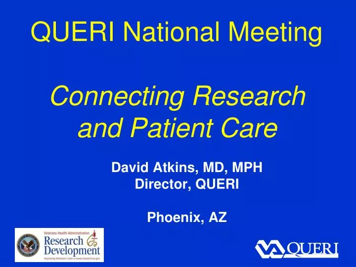 queri national meeting connecting research and patient care