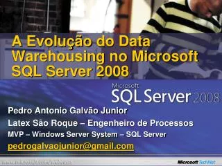a evolu o do data warehousing no microsoft sql server 2008