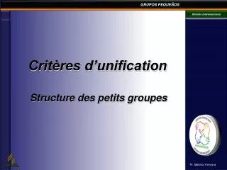 crit res d unification