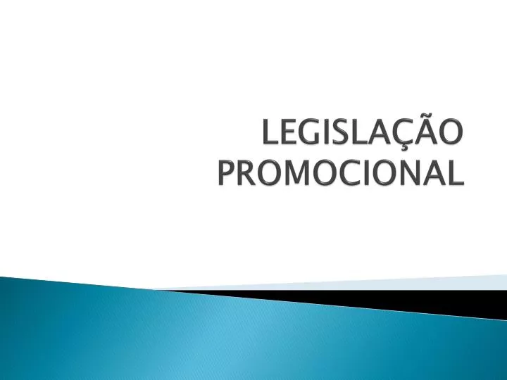 legisla o promocional