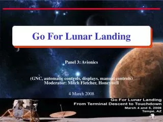 Go For Lunar Landing