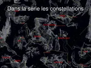 dans la s rie les constellations