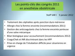 staff sar i 5 janvier 2012