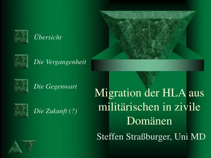 migration der hla aus milit rischen in zivile dom nen