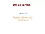 Device Servers - slide 1