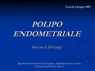 POLIPO ENDOMETRIALE