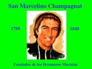 san marcelino champagnat