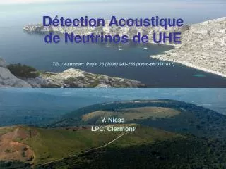 Détection Acoustique de Neutrinos de UHE