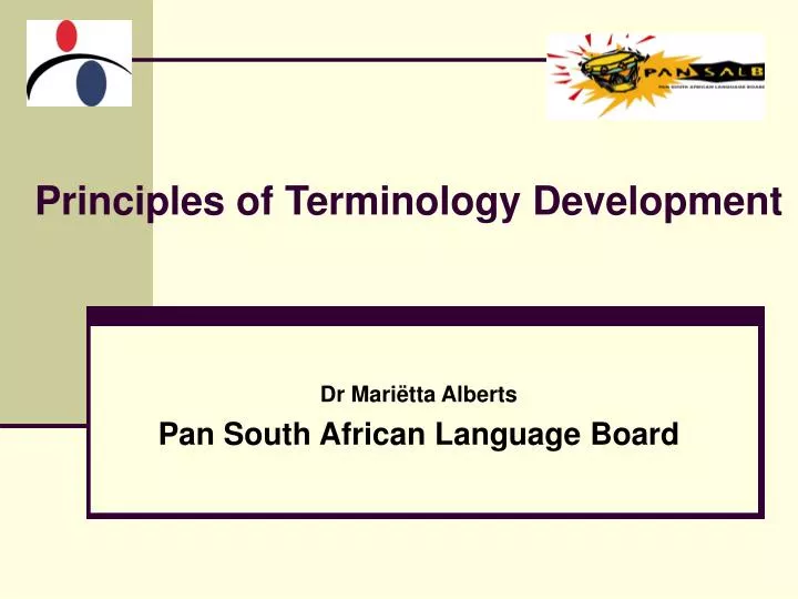 principles of terminology development