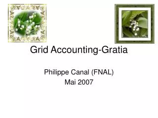 Grid Accounting-Gratia