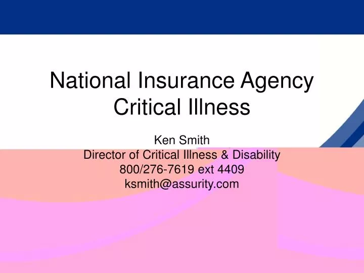 national insurance agency critical illness