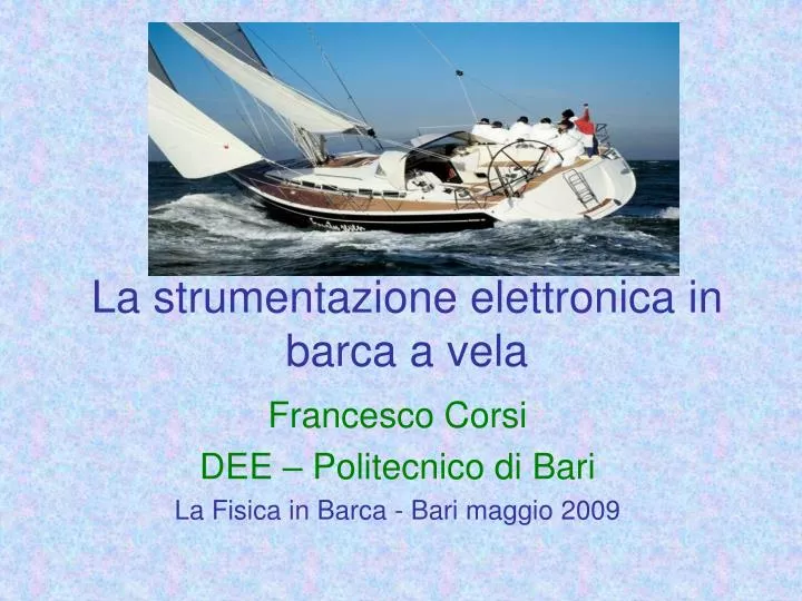 la strumentazione elettronica in barca a vela