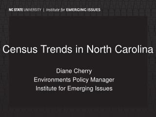 Census Trends in North Carolina