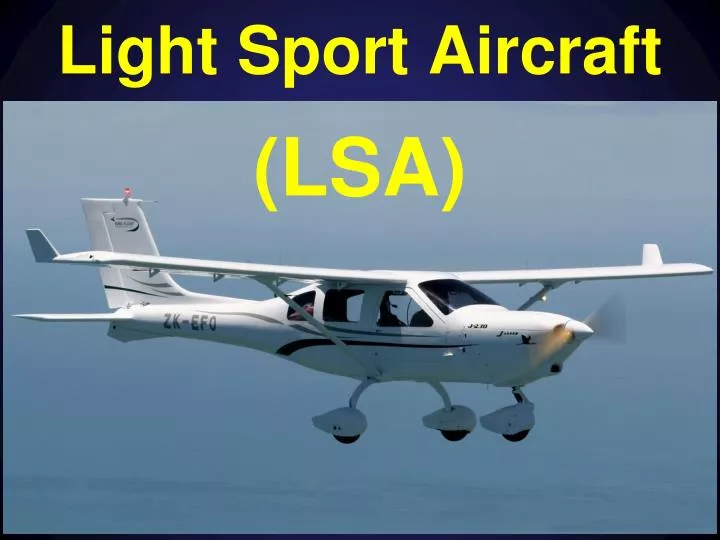 light sport aircraft