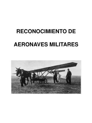 RECONOCIMIENTO DE AERONAVES MILITARES