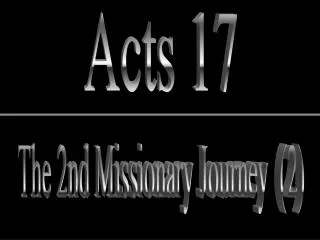 The 2nd Missionary Journey (2)