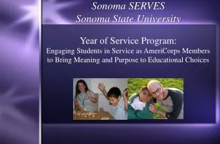 Sonoma SERVES Sonoma State University