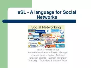 eSL - A language for Social Networks