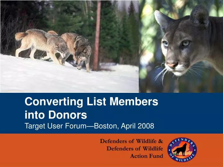 converting list members into donors target user forum boston april 2008