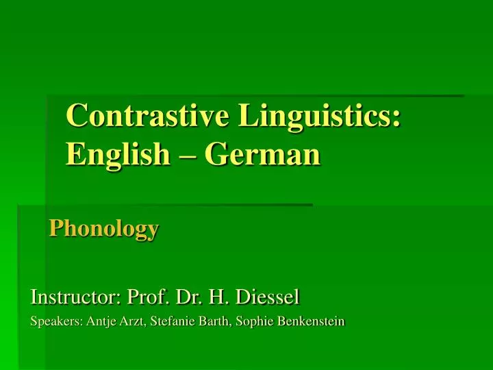 contrastive linguistics english german