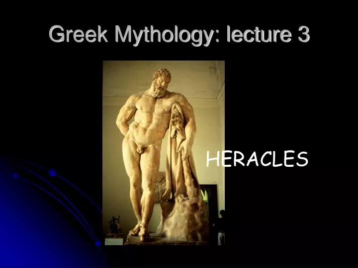 greek mythology lecture 3