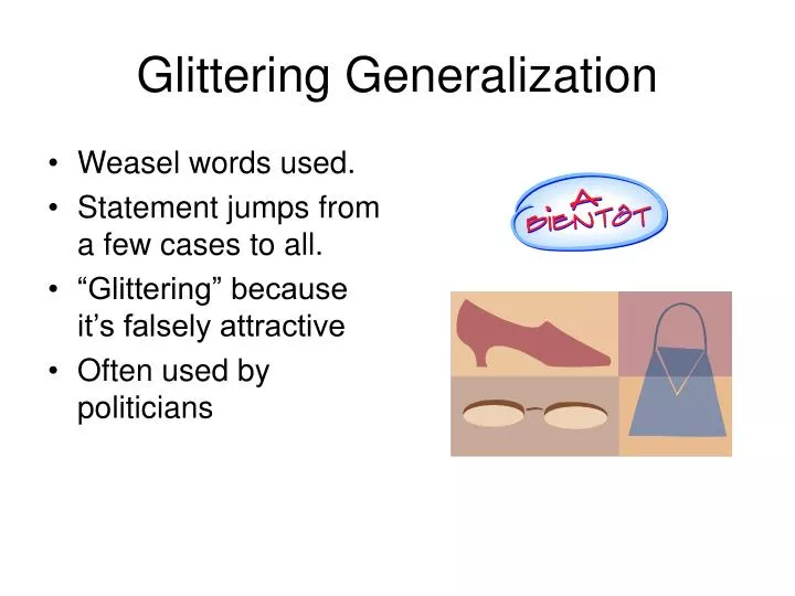 glittering generalization