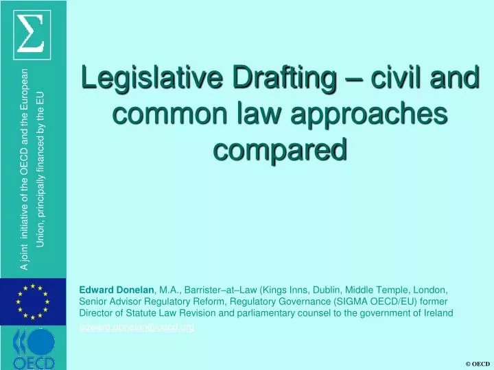 legislative drafting civil and common law approaches compared