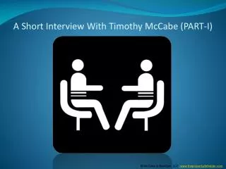 a short interview with timothy mccabe (part-i)