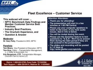 Fleet Excellence – Customer Service