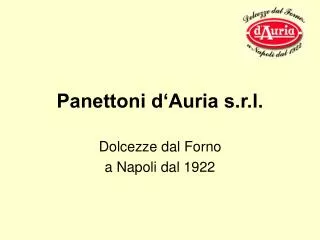 panettoni d auria s r l