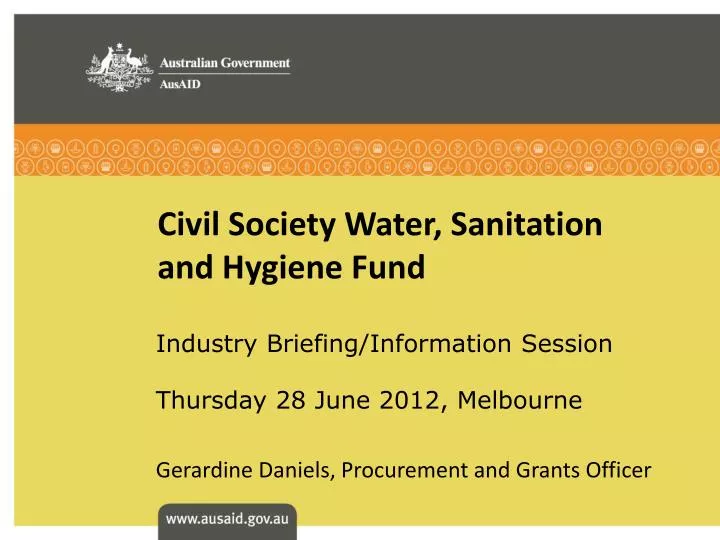 civil society water sanitation and hygiene fund