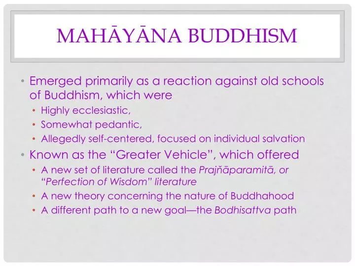 mah y na buddhism