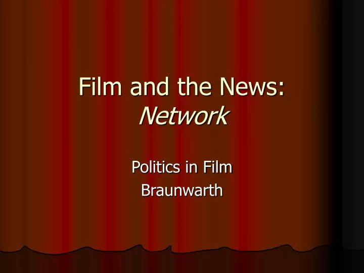 film and the news network