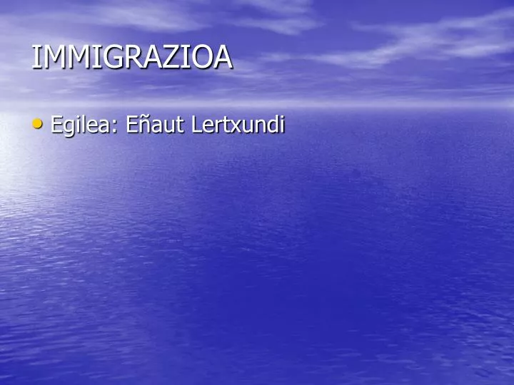 immigrazioa