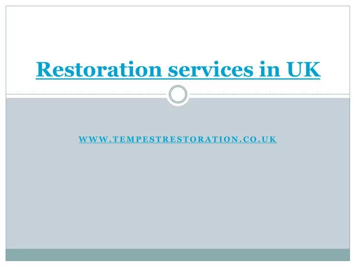 restoration services in uk