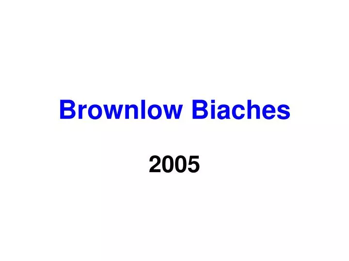 brownlow biaches