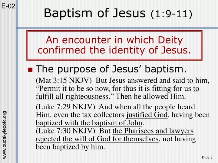 baptism of jesus 1 9 11