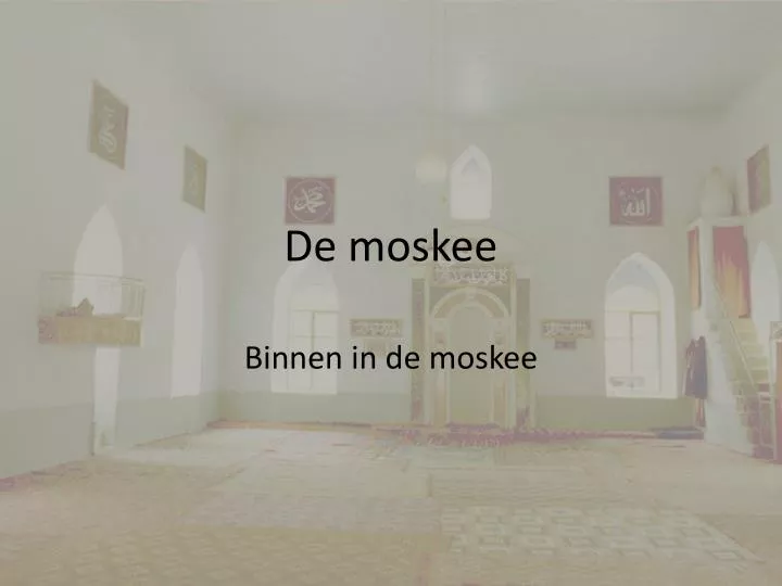 de moskee