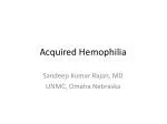 Acquired Hemophilia - slide 1